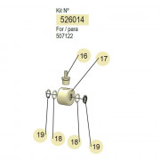 PDR – Kit pivotant monobras E A/W – RM-12S/RM-12CL – 3/8" et 1/2" – Samoa