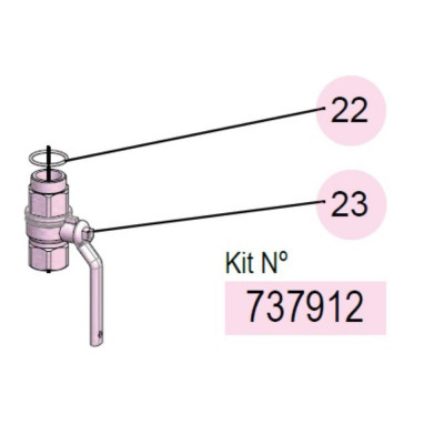 PDR – Kit vanne à bille – Vidangeur 70 l, Vidangeur – Samoa