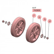 PDR – Kits roues CB50 (Ø 60 et 150 mm) et CB200 (Ø 200 mm) – Samoa