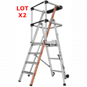 Lot de 2 plateformes de travail RAPTOR - Garde-corps sangles
