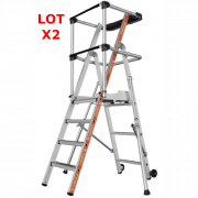 Lot de 2 plateformes de travail RAPTOR - Garde-corps sangles