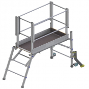 Plate-forme individuelle roulante pliante P.I.R MINIPLI en aluminium