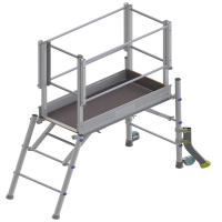 Plate-forme individuelle roulante pliante P.I.R MINIPLI en aluminium Plate-forme individuelle roulante pliante P.I.R MINIPLI en aluminium