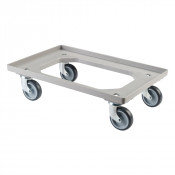 Plateau Roulant Plastique Gris - 612x417mm - 250kg