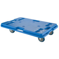 Plateau Roulant raccordable Plastique Bleu - 600x400mm - 150kg