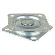 Platine Pivotante à Billes Acier - 57x57mm - 50kg