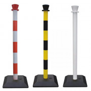 Poteau de balisage en PVC lesté