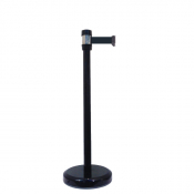 Poteau de guidage noir à sangle - 2m