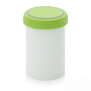Pot plastique avec couvercle vissant hermétique 1000 ml