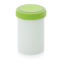 Pot plastique avec couvercle vissant hermétique 1000 ml