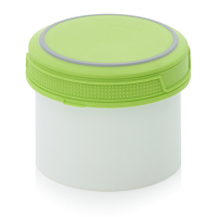 Pot plastique avec couvercle vissant hermétique 500 ml Pot plastique avec couvercle vissant hermétique 500 ml