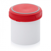 Pot plastique avec couvercle vissant hermétique 650 ml