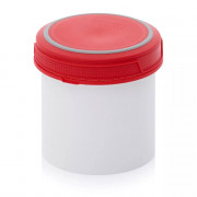 Pot plastique avec couvercle vissant hermétique 650 ml