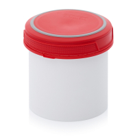 Pot plastique avec couvercle vissant hermétique 650 ml Pot plastique avec couvercle vissant hermétique 650 ml