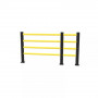 Barrière Piétonne Flexible DELTA – Sécurité Industrielle – 4 Lisses
