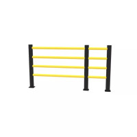 Barrière Piétonne Flexible DELTA – Sécurité Industrielle – 4 Lisses