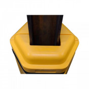 Protection de Colonne 100 x 100 mm – Polyéthylène Haute Visibilité – Sécurité Industrielle Sans Fixa