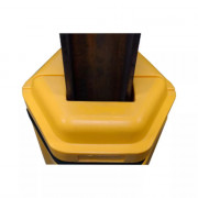 Protection de Colonne 100 x 100 mm – Polyéthylène Haute Visibilité – Sécurité Industrielle Sans Fixa