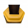 Protection de Colonne 100 x 100 mm – Polyéthylène Haute Visibilité – Sécurité Industrielle Sans Fixa