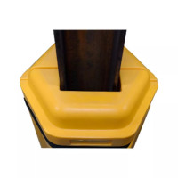 Protection de Colonne 100 x 100 mm – Polyéthylène Haute Visibilité – Sécurité Industrielle Sans Fixa