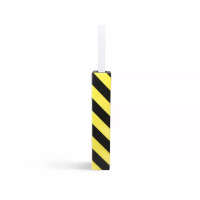 Protection de Colonne 100x100 PE – Sécurité Antichoc Intérieure – Fixation Velcro Haute Visibilité