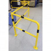 Rampe de Sécurité Modulaire Acier Ø48 mm – Garde-Corps Industriel – Séparation Piétons et Engins