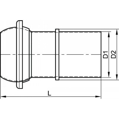 Raccord sphérique mâle inox 304 - Douille lisse Euro Rapid