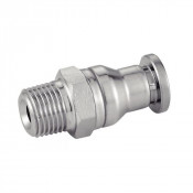 Raccord droit filetage mâle conique inox - Inox de qualité