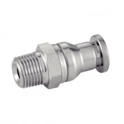 Raccord droit filetage mâle conique inox - Inox de qualité