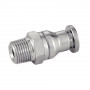 Raccord droit filetage mâle conique inox - Inox de qualité