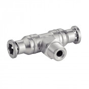 Raccord en té orientable filetage conique inox - Garantie qualité