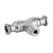 Raccord en té orientable filetage conique inox - Garantie qualité