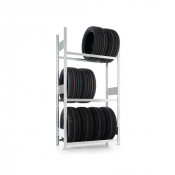Rayonnage pour pneus galvanisé - Stockage modulable 150 kg