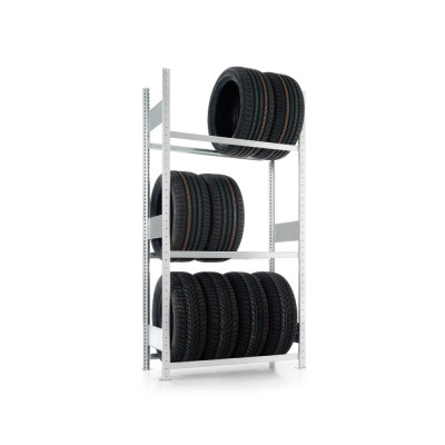 Rayonnage pour pneus galvanisé - Stockage modulable 150 kg