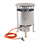 Chauffage radiant mobile au gaz