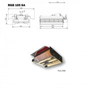 Radiant gaz naturel RG 105 SA – 10,2 kW simple allure avec sécurité