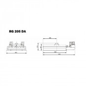 Radiant gaz naturel RG 205 DA – 6,75 à 20,25 kW double allure G25