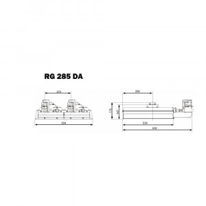 Radiant gaz naturel RG 285 DA – 13,5 à 27 kW double allure G25