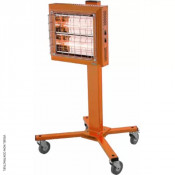 Radiant électrique halogène quartz 1,5/3 kW – Chauffage instantané