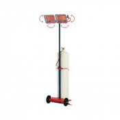 Radiant mobile gaz propane sur mât orientable 3,6 à 9,2 kW