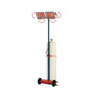 Radiant mobile gaz propane sur mât orientable 3,6 à 9,2 kW