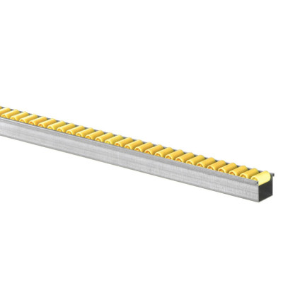 Mini rail à galets en thermoplastique diamètre 13mm, charge max 15 kg