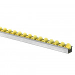 Mini rail à galets thermoplastique à joue diamètre 18/28mm, charge max 15 kg