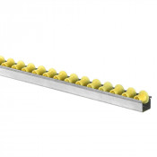 Mini rail à galets thermoplastique à joue diamètre 18/28mm, charge max 15 kg