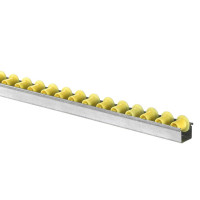 Mini rail à galets thermoplastique à joue diamètre 18/28mm, charge max 15 kg
