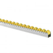 Rail à galets thermoplastique diamètre 30mm, charge maximale 35 kg