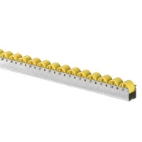 Rail à galets thermoplastique diamètre 30mm, charge maximale 35 kg Rail à galets thermoplastique diamètre 30mm, charge maximale 35 kg