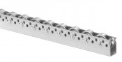 Rails à galets en acier galvanisé, diamètre 48mm, charge 10 daN (kg)