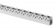 Rails à galets en acier galvanisé, diamètre 48mm, charge 10 daN (kg)