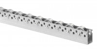 Rails à galets en acier galvanisé, diamètre 48mm, charge 10 daN (kg) Rails à galets en acier galvanisé, diamètre 48mm, charge 10 daN (kg)